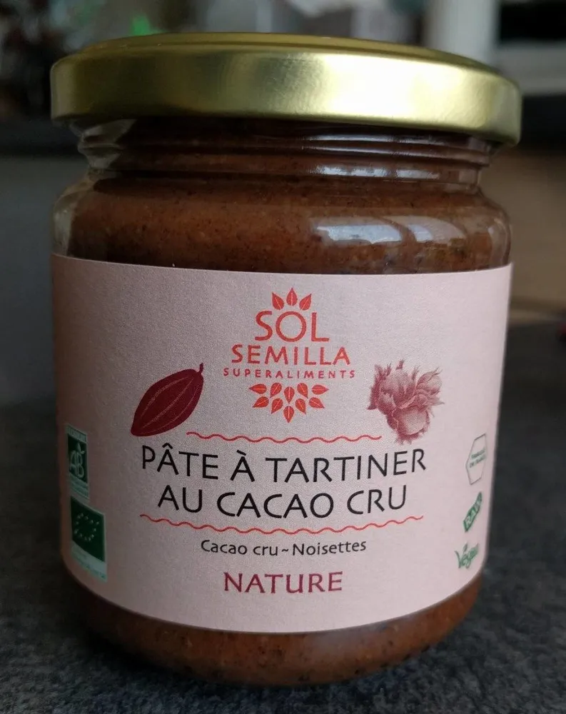Pâte à tartiner au cacao cru