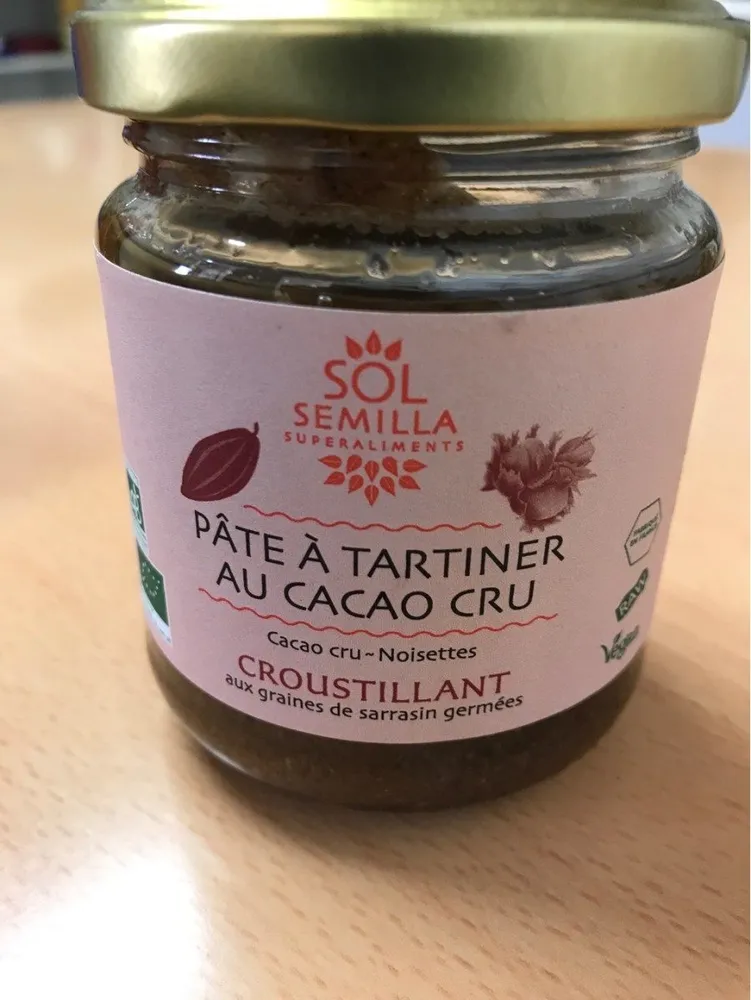Pâte à tartiner au cacao cru