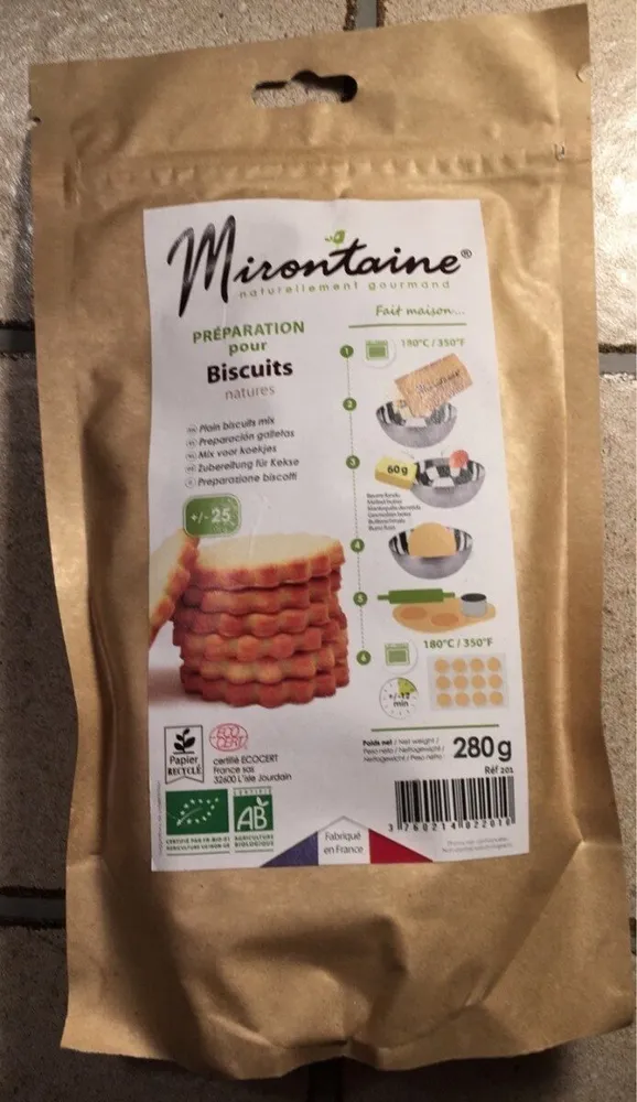Preparation pour biscuits
