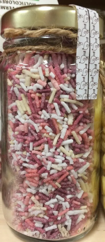 Vermicelles multicolores sucrees