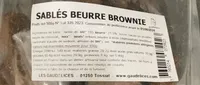 Sablés beurre brownie