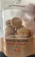 Sablés beurre abricot romarin