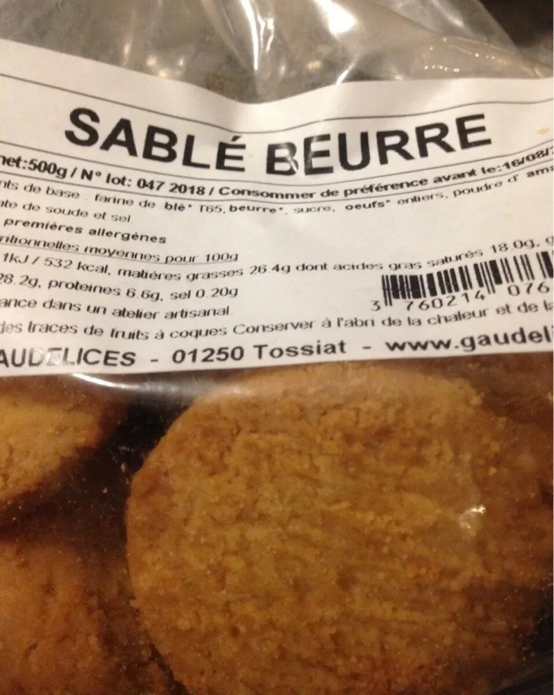 Sablé beurre