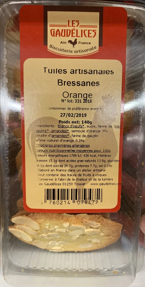 tuiles artisanales Bressanes Orange