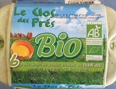 6 oeufs bio