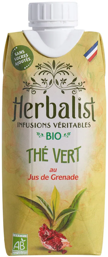 Herbalist Bio Thé Vert Au Jus de Grenade