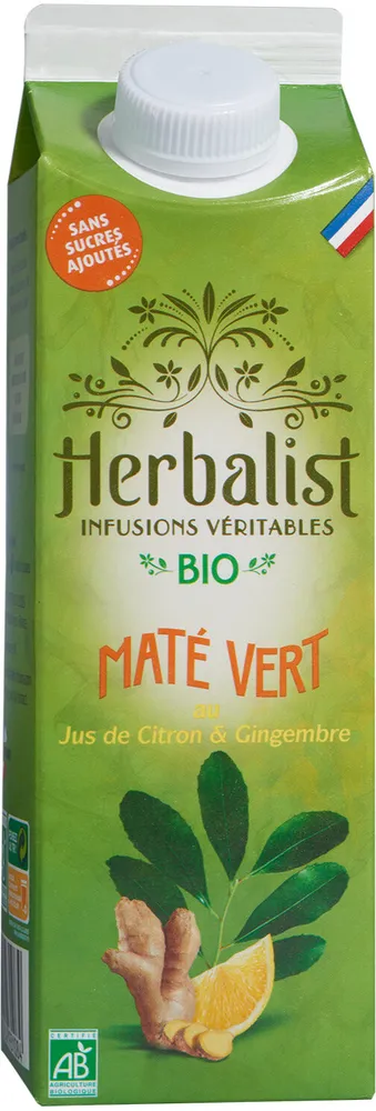 Maté Vert au Jus de Citron & Gingembre
