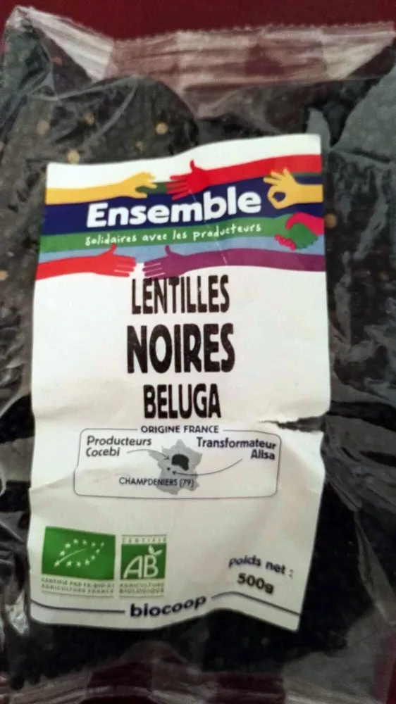 Lentilles noires Beluga