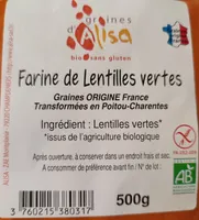 Farine de lentilles vertes