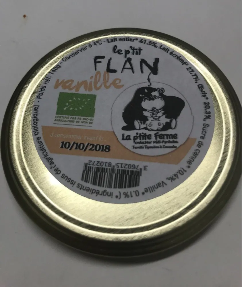 Le p'tit flan vanille