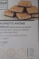 Gaufrette arome vanille