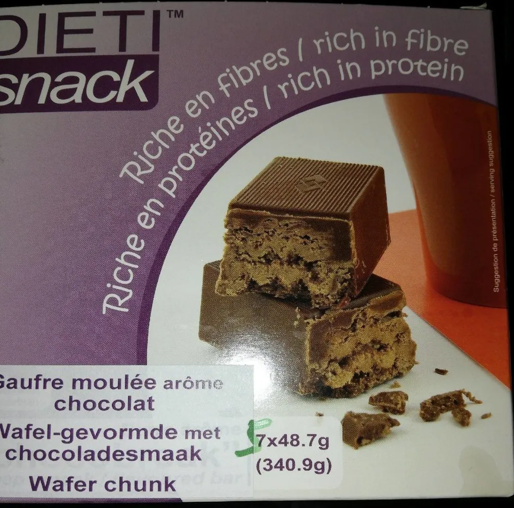 Gaufre moulée arôme chocolat