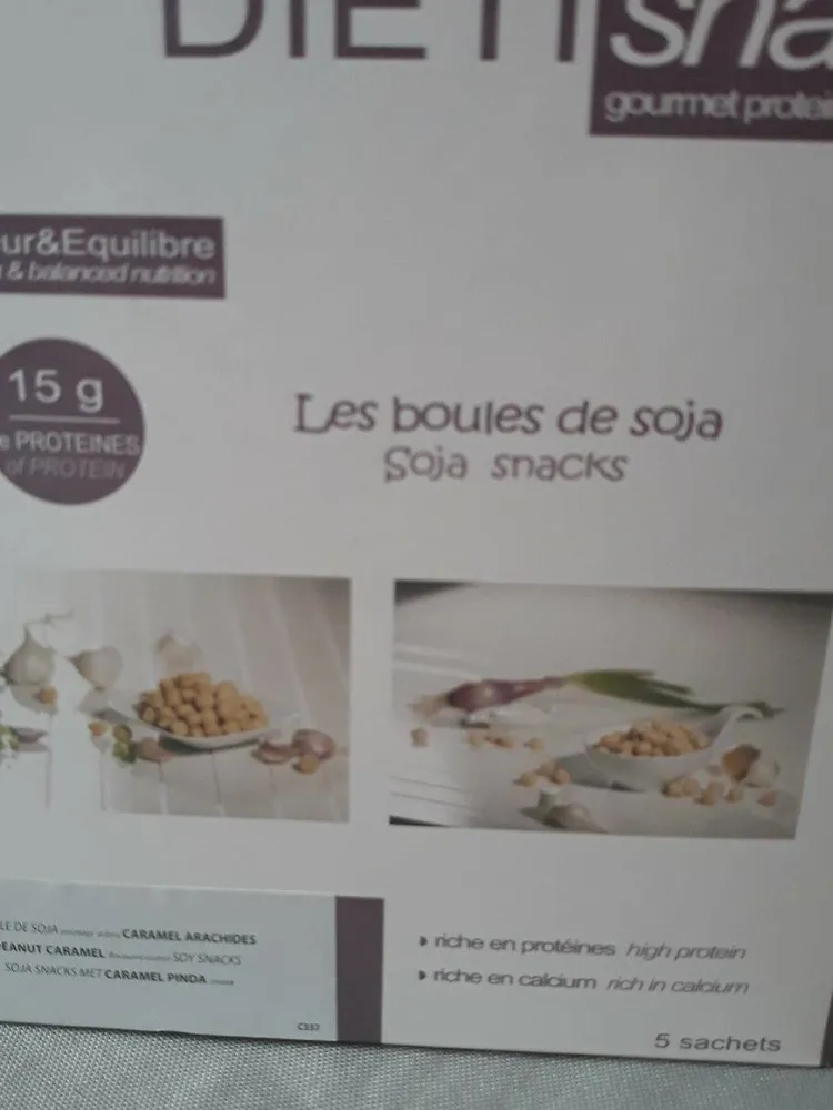 Boule de soja enrobée caramel cacahuète