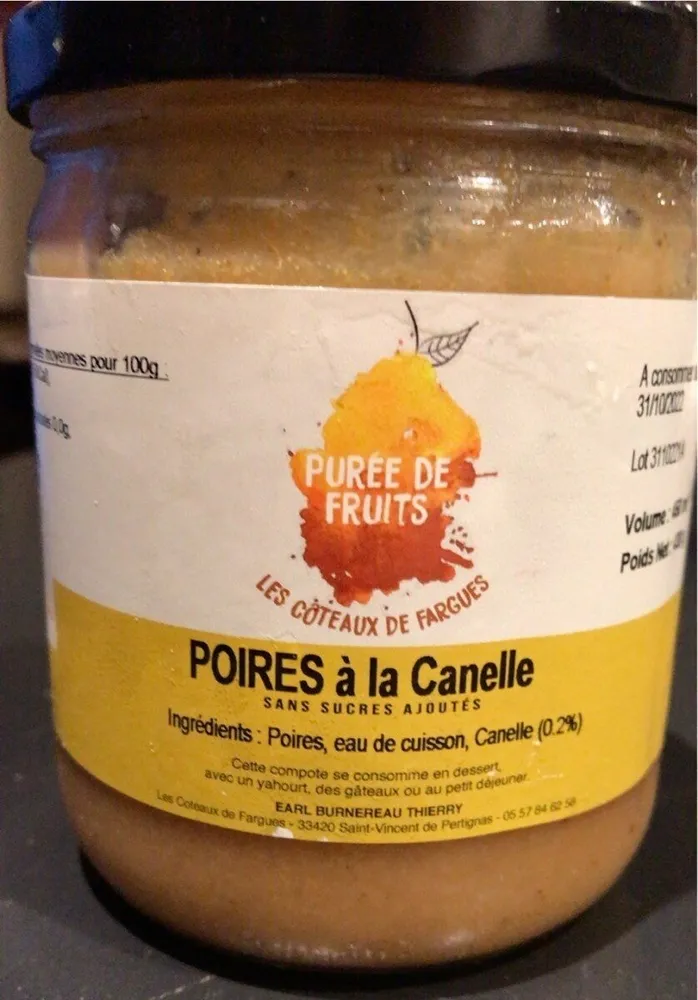 Poires à la canelle