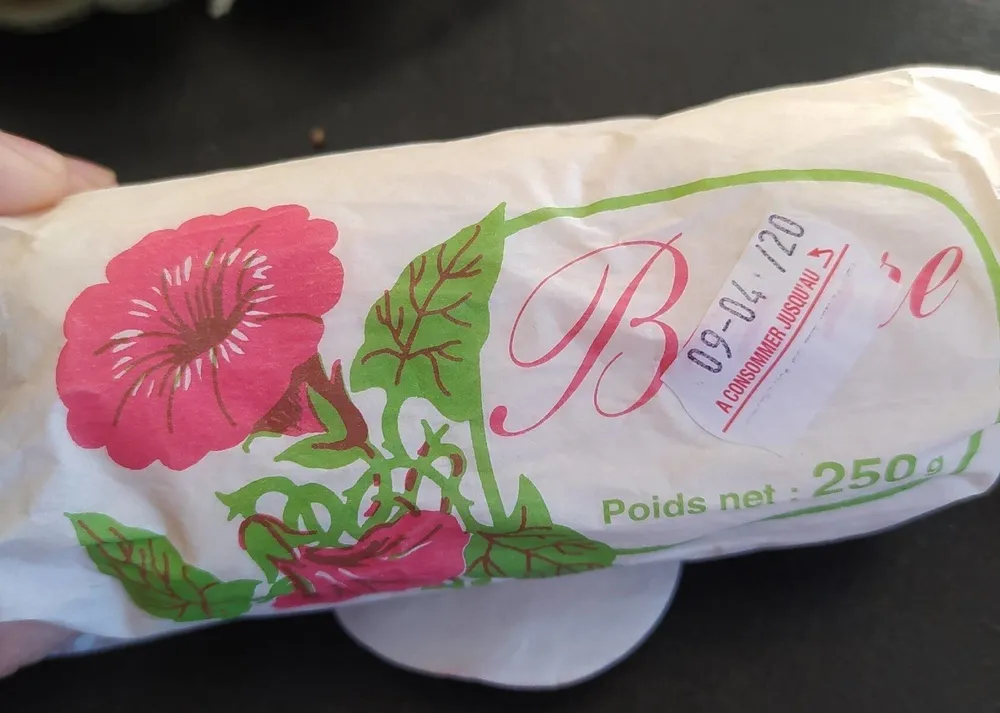 Beurre doux non pasteurisé au lait cru de vache
