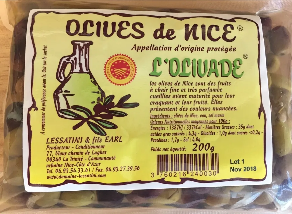 Olives de Nice AOP