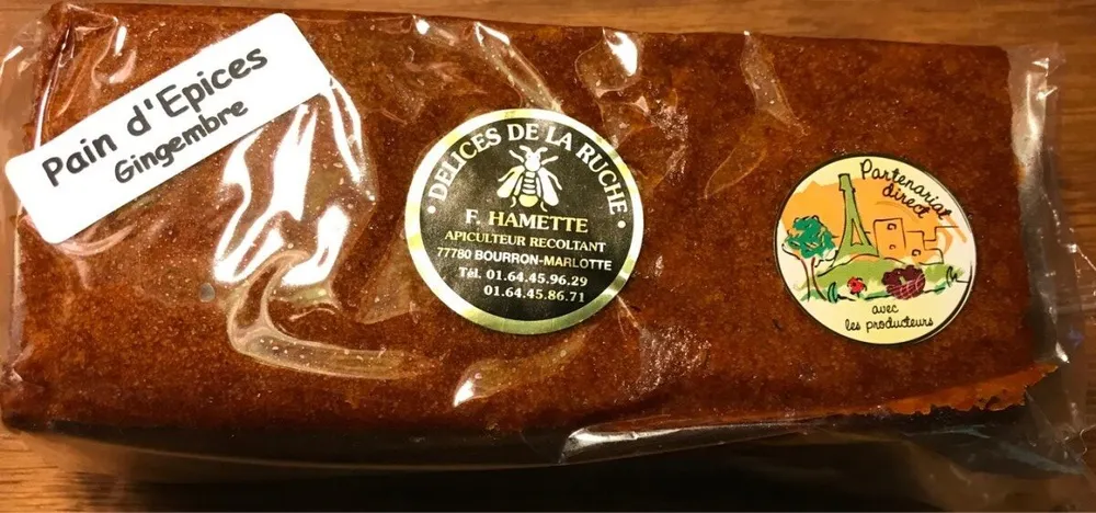 Pain d'epices pur miel gingembre 6%