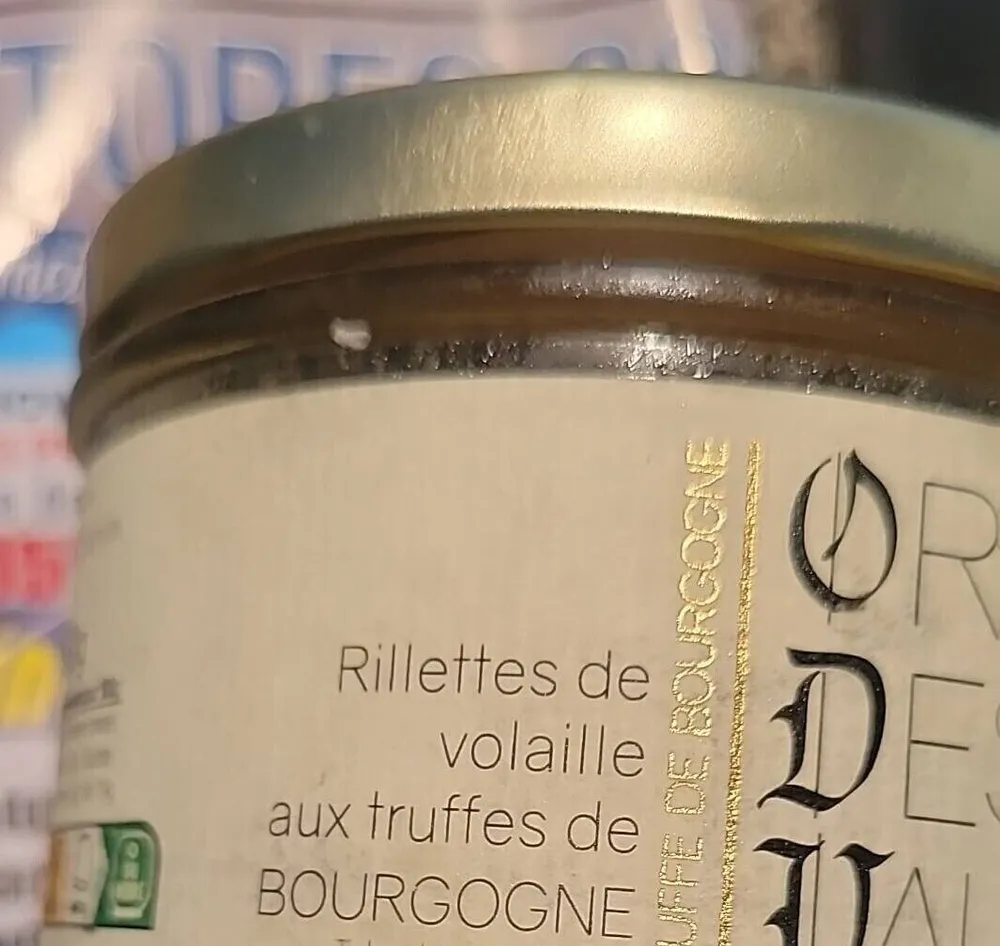 Rillettes de volaille aux truffes de Bourgogne