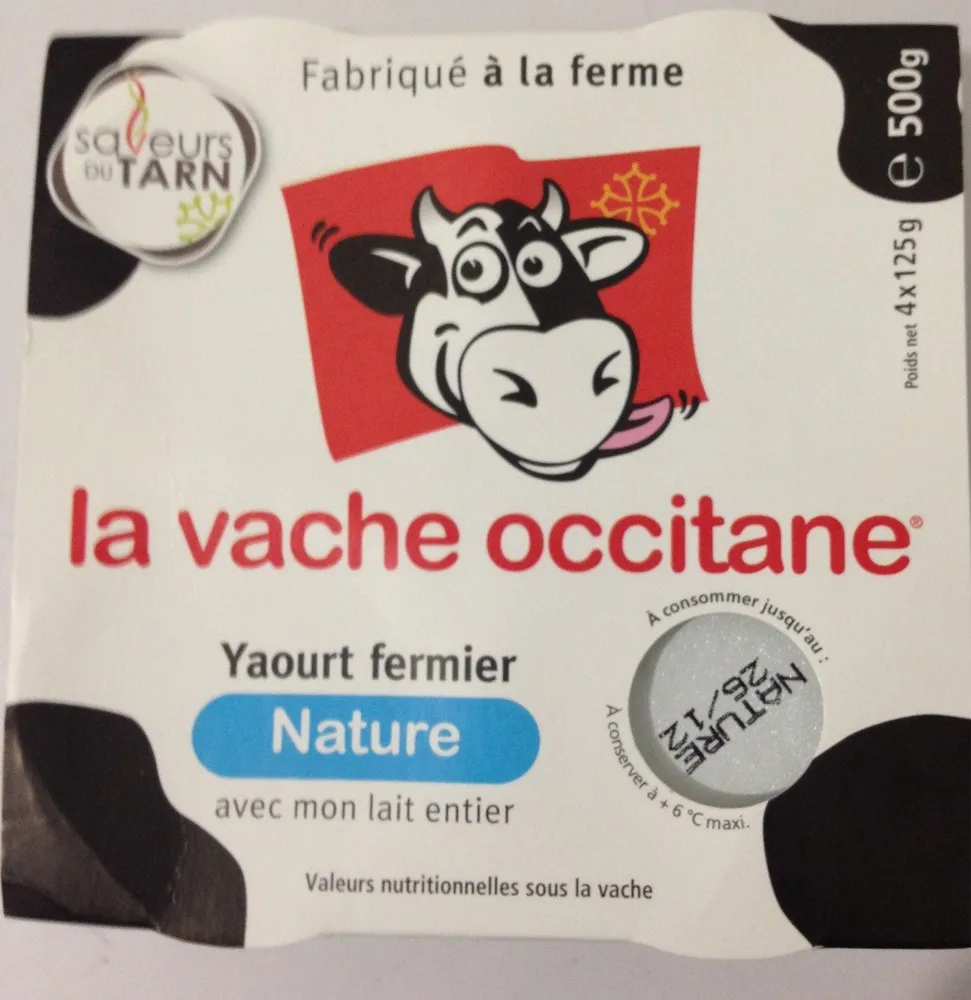 Yaourt fermier nature