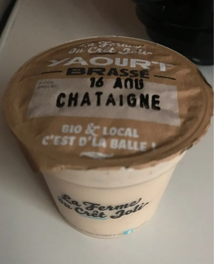 Yaourt Bio Brassé à la chataigne