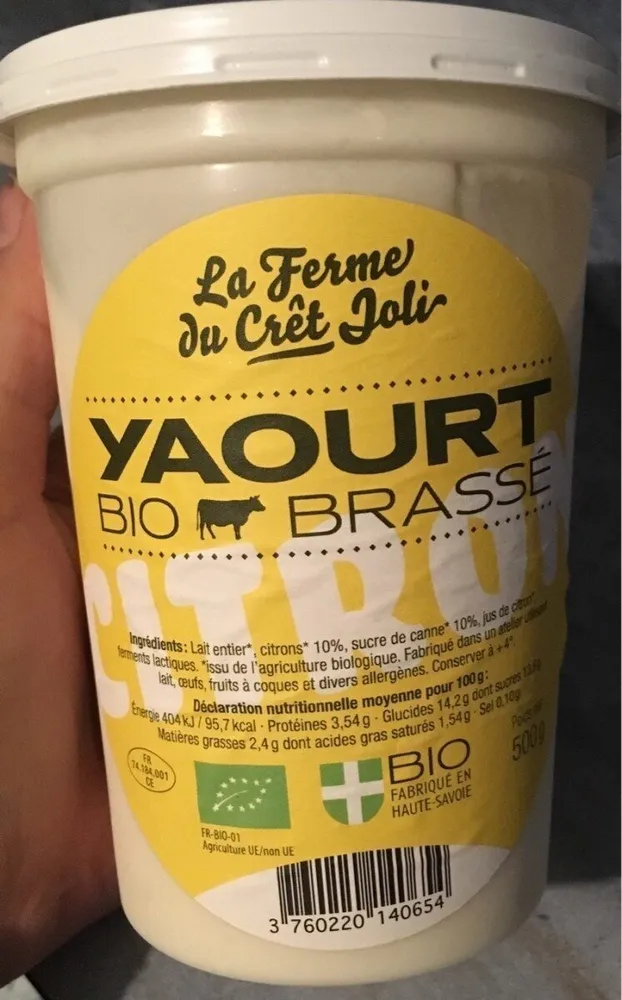 Yaourt brassé citron