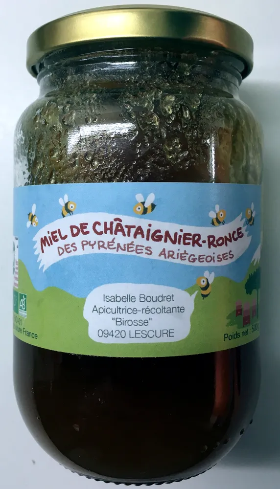 Miel de Châtaignier-Ronce des Pyrénées Ariégeoises