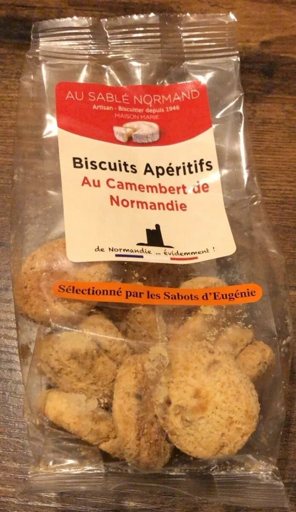Biscuits apéritifs au camembert de Normandie