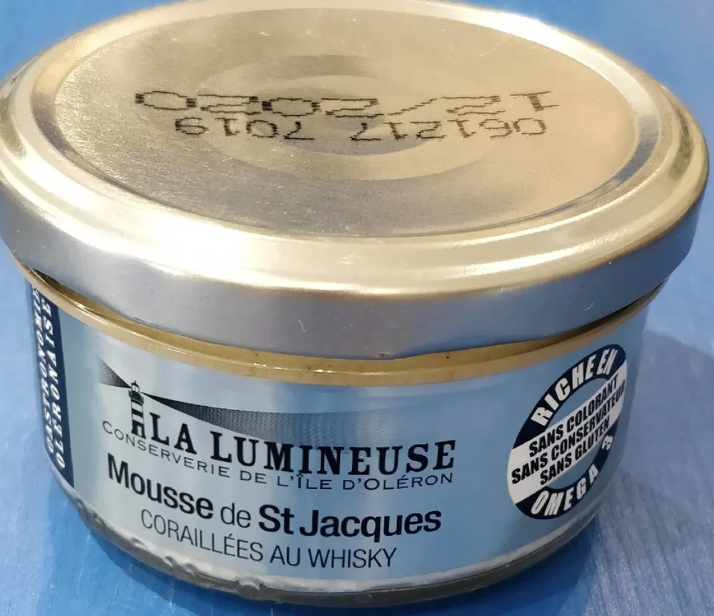 Mousse de St Jacques coraillées au Whisky
