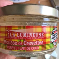 Mousse crevettes curry et lait de coco