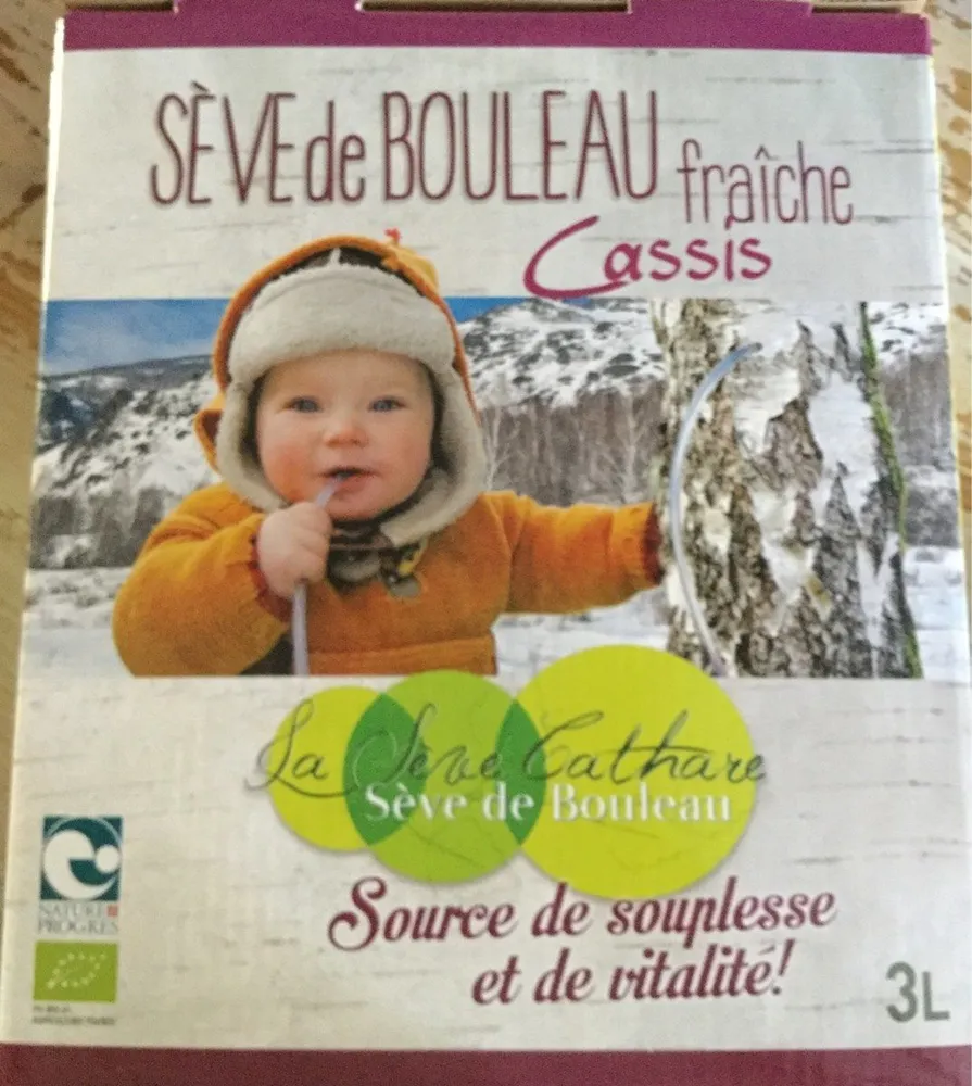 Sève de bouleau cassis