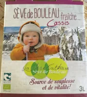 Sève de bouleau cassis