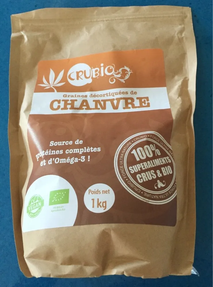 Graines de chanvre decortiquees