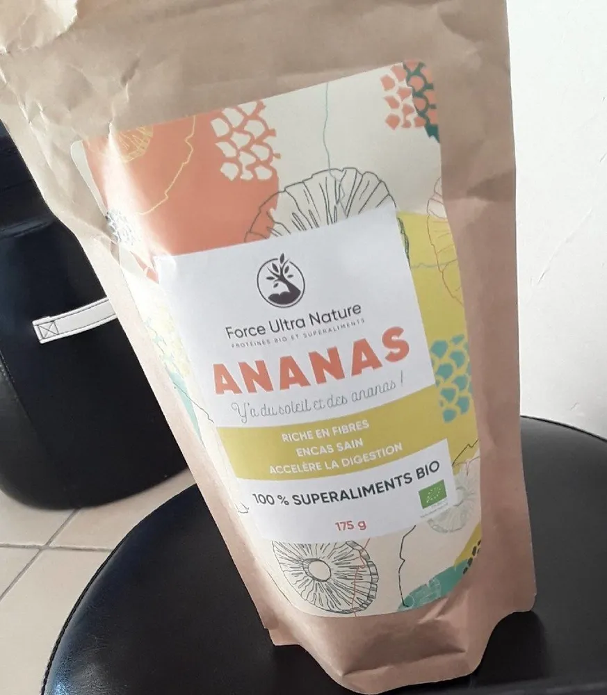 Ananas séché en tranches