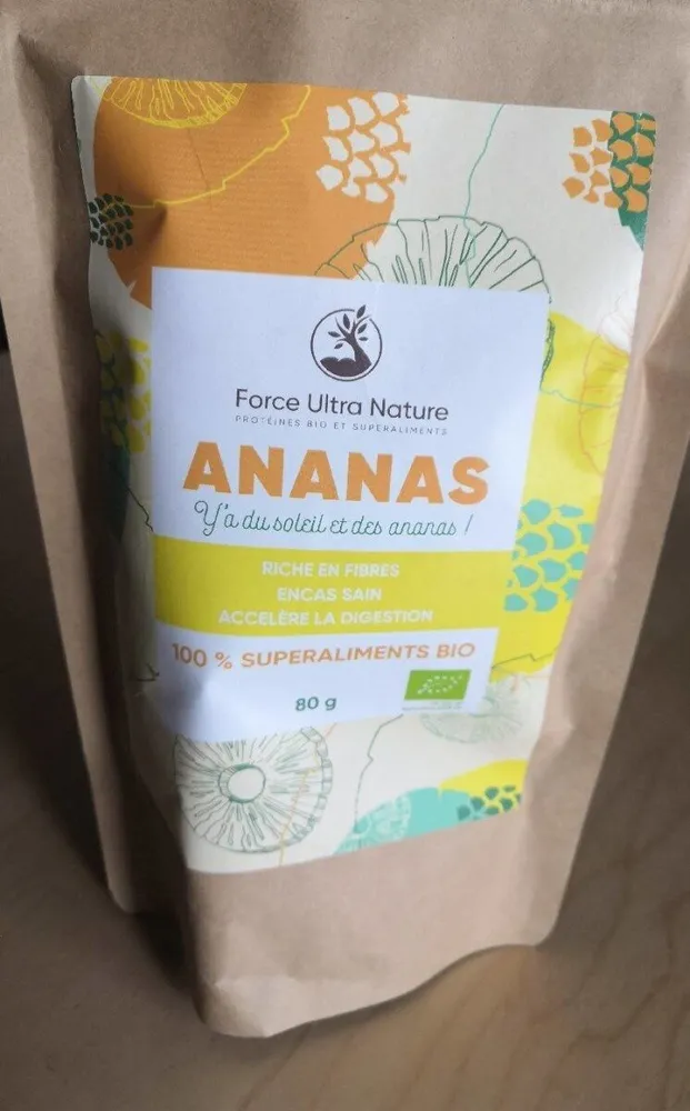 Ananas séché en tranches