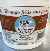 Le fromage frais aux fruits pomme caramélisée