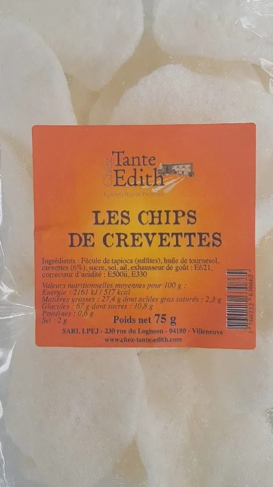 Les Chips de crevettes