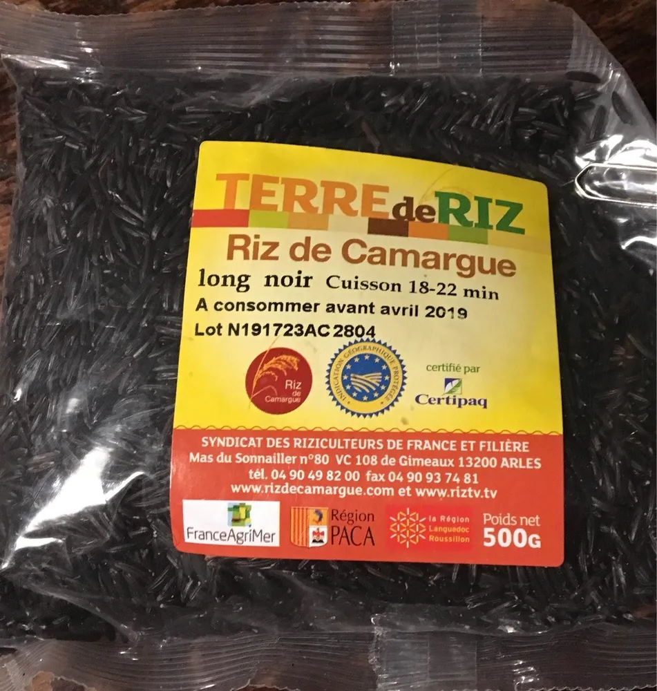 Riz de Camargue long noir