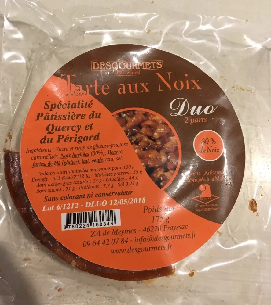 Tarte aux noix