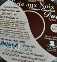 Tarte aux noisettes glaçage chocolaté