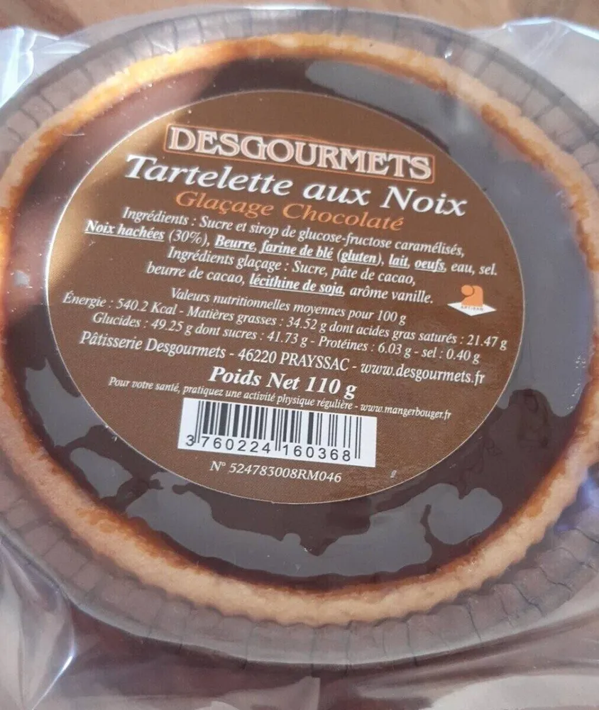 Tartelette aux noix