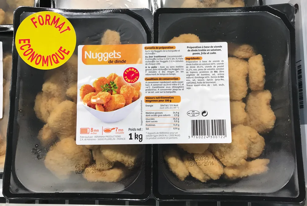 Nuggets de dinde
