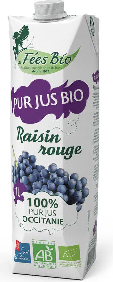 Pur jus de raisin bio 100% occitanie