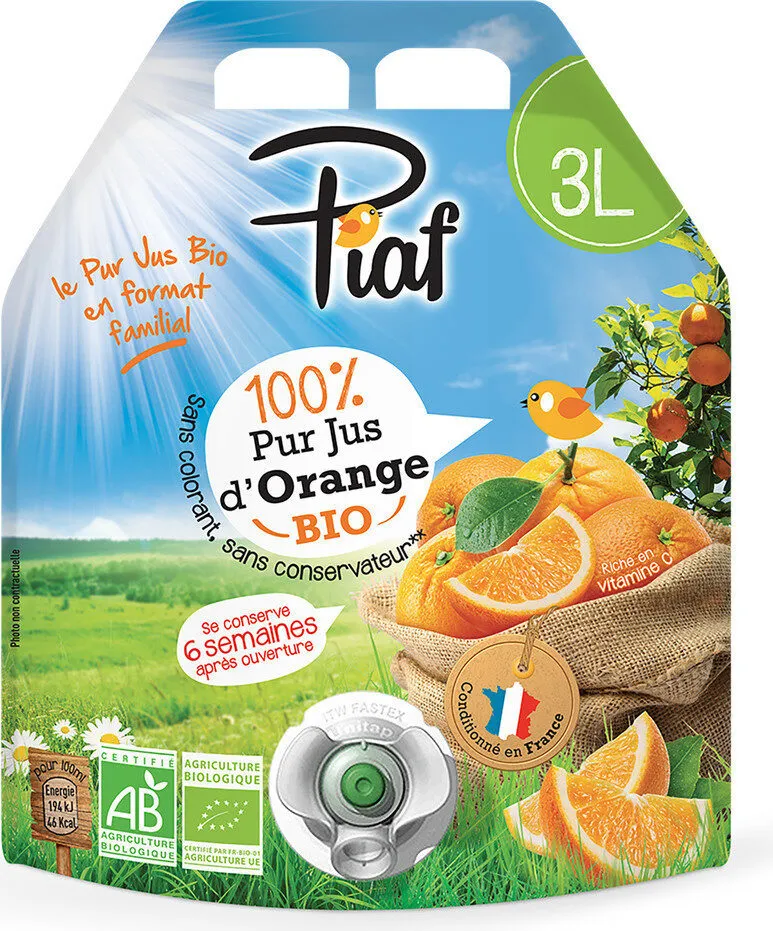 Pur jus d'orange bio
