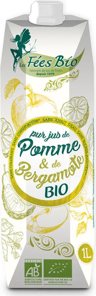 Pur jus de pomme et bergamote bio