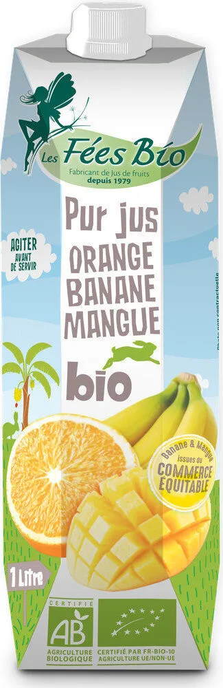Pur jus Orange banane Mangue Bio