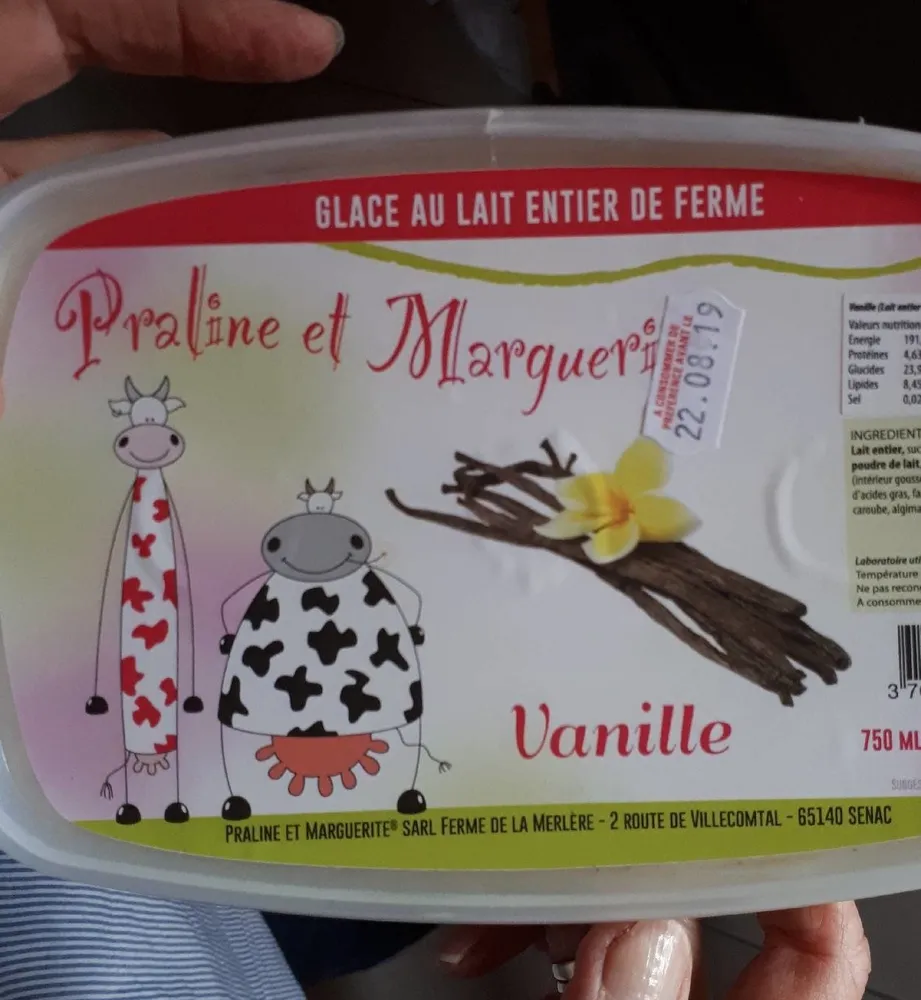 Glace à la vanille