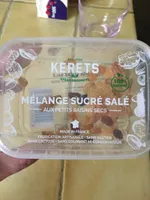 Melange sucre sale aux petits raisins secs