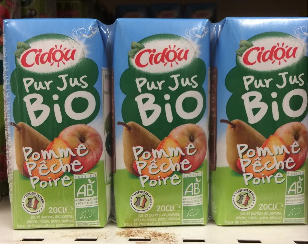 Pur jus pomme - pêche - poire