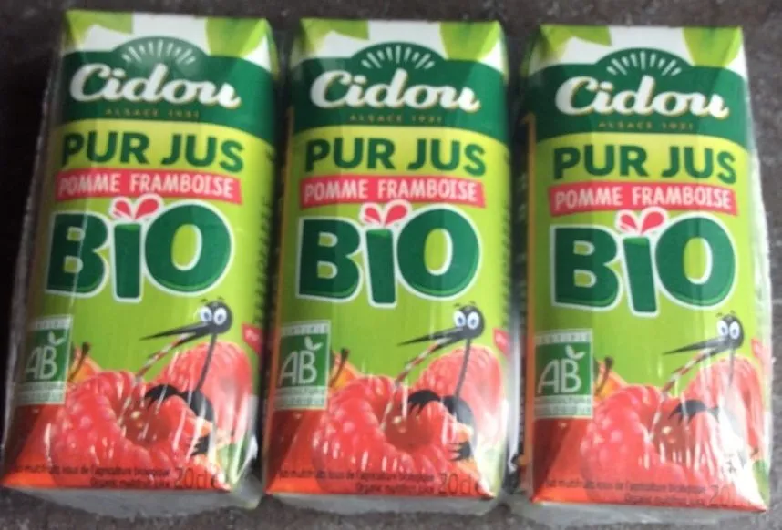 Pur jus bio pomme framboise