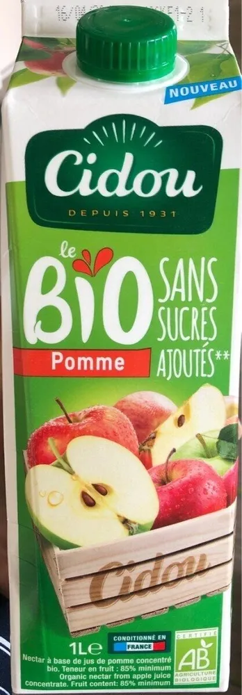 Le bio Pomme - Sans sucres ajoutés